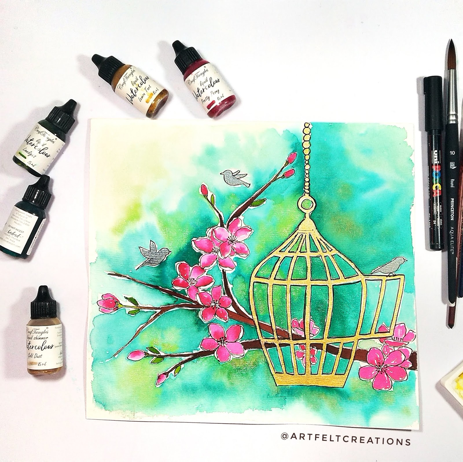 How to mix watercolour with ink - Artists & Illustrators