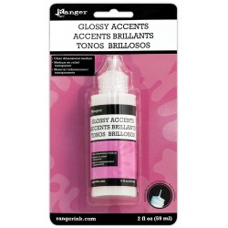 Ranger Inkessentials Glossy Accents (Glue Dimensional Adhesive) - 2oz by Tim Holtz