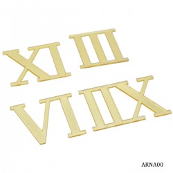 Acrylic Roman Number For Clock Gold (4 pcs)