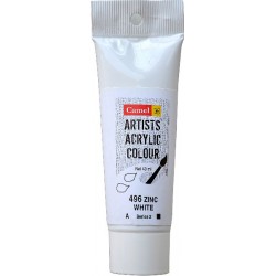 Camel Artist Acrylic Colour 40ml Tube - Zinc White
