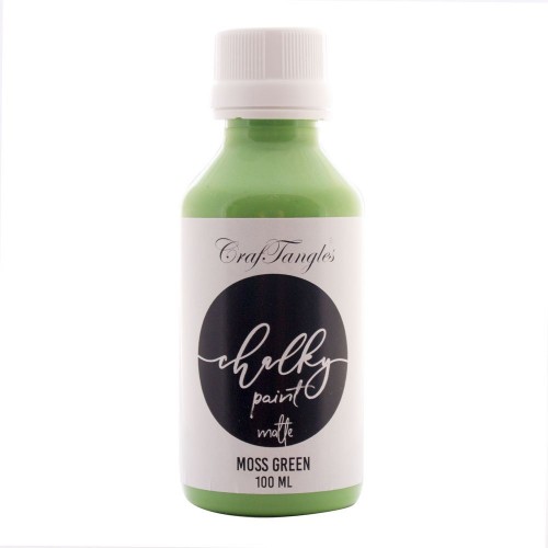 CrafTangles Chalky Paint - Moss Green (100 ml)
