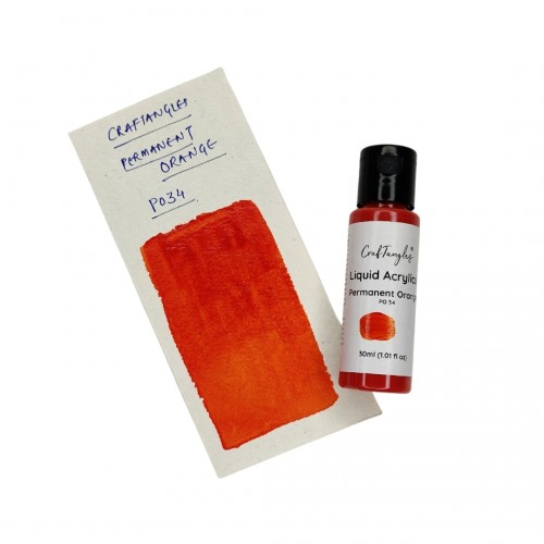 CrafTangles Liquid Acrylics / Acrylic Inks 30 ml - Permanent Orange