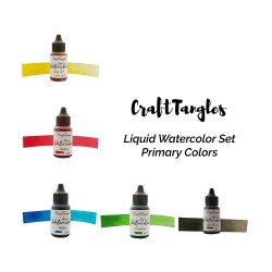 CrafTangles Liquid Watercolor Ink Set - Primary Colors