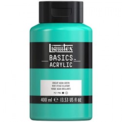 Liquitex Basics Acrylic Paint - Bright Aqua Green (400ML)
