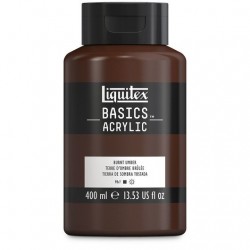 Liquitex Basics Acrylic Paint - Burnt Umber (400ML)
