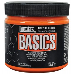 Liquitex Basics Acrylic Paint - Cadmium Orange (946ML)