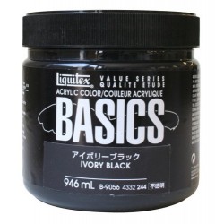 Liquitex Basics Acrylic Paint - Ivory Black (946ML)