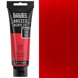 Liquitex Basics Acrylic Paint - Transparent Red (118ML)