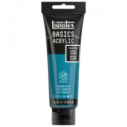 Liquitex Basics Acrylic Paint - Turquoise Blue (118ML)