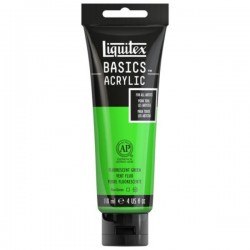 Liquitex Basics Acrylic Paint - Flourescent Green (118ML)
