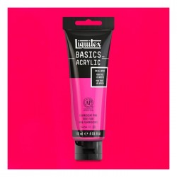 Liquitex Basics Acrylic Paint - Flourescent Pink (118ML)