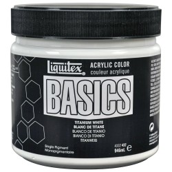 Liquitex Basics Acrylic Paint - Titanium White (946ML)