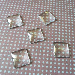 Epoxy Domes - Square (12*12 mm) - pack of 10
