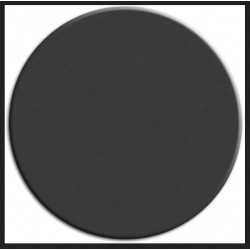 Black Stretched Canvas  - 6 inch Circle