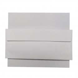 CrafTangles Slimline card size Notelets - 300 gsm - Plain White (10 pcs) - Card bases and coordinating envelopes