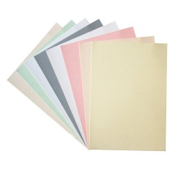 Set of 8 A4 Metallic Cardstock - Pastels (220 gsm)