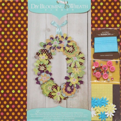 DIY Blooming Wreath Kit by EnoGreetting - Retro Blooms