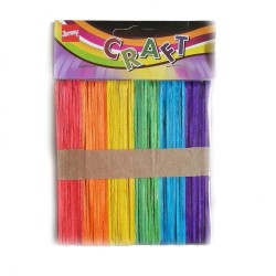 Colored wooden craft sticks (Small)