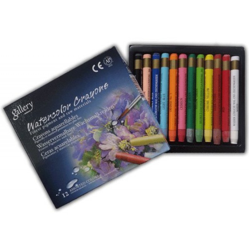 A&P Mungyo Professional Gallery Watercolor Crayons 12 Colors (MAC-12T)