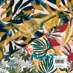 CrafTangles Decoupage Paper Pack  - Bold Botanicals (12 by 12 inch) - 4 sheets