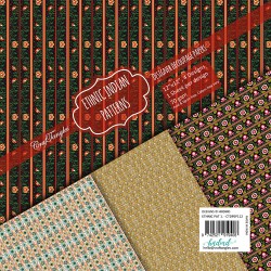 CrafTangles Decoupage Paper Pack  - Ethnic Indian Patterns 1 (12 by 12 inch) - 4 sheets