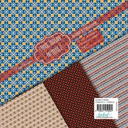CrafTangles Decoupage Paper Pack  - Ethnic Indian Patterns 2 (12 by 12 inch) - 4 sheets