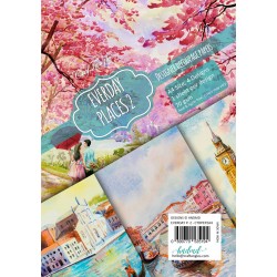 CrafTangles Decoupage Paper Pack  - Everyday Places 2 (A4) - 4 sheets