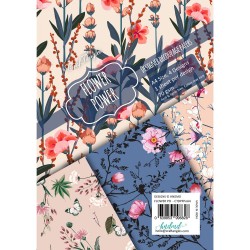 CrafTangles Decoupage Paper Pack  - Flower Power (A4) - 4 sheets