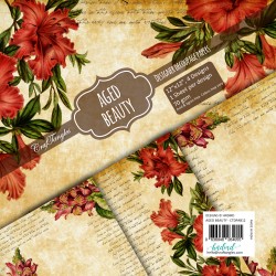 CrafTangles Decoupage Paper Pack  - Aged Beauty (12 by 12 inch) - 4 sheets