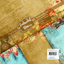 CrafTangles Decoupage Paper Pack  - Enchanted Blooms (12 by 12 inch) - 4 sheets