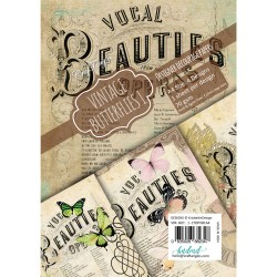 CrafTangles Decoupage Paper Pack  - Vintage Butterflies 1 (A4) - 4 sheets