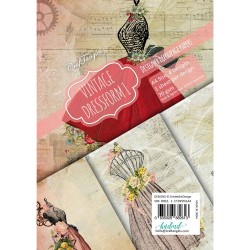 CrafTangles Decoupage Paper Pack  - Vintage Dressforms 1 (A4) - 4 sheets