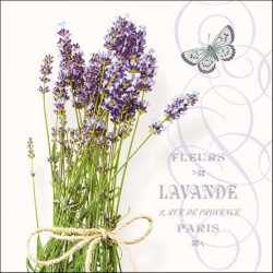 German Decoupage Napkins (5 pcs)  - Bunch of Lavender