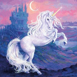 German Decoupage Napkins (5 pcs)  - Fantasy Unicorn (13314035)