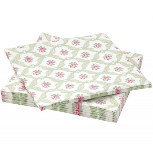 A pack of 12 by 12 inch Decoupage Napkins (5 pcs)  - Floral Pattern