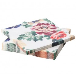 A pack of 12 by 12 inch Decoupage Napkins (5 pcs)  - Flowers
