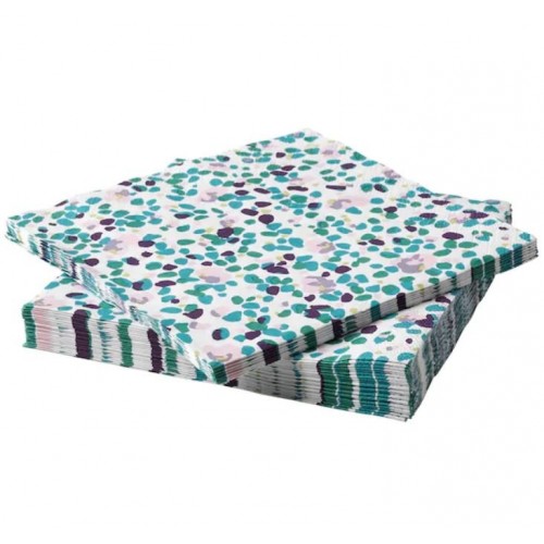 A pack of 12 by 12 inch Decoupage Napkins (5 pcs)  - Colorful Dots