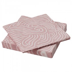 A pack of 12 by 12 inch Decoupage Napkins (5 pcs)  - Pink Stripes