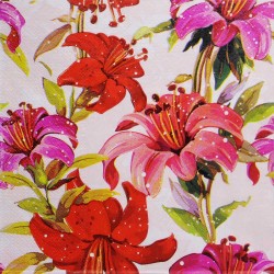 A pack of 12 by 12 inch Decoupage Napkins(5 pcs)  - Floral Design