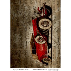 CrafTangles A4 Transfer It Sheets - Vintage Cars 1