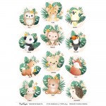 CrafTangles A4 Transfer It Sheets - Cute Animals 3