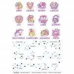 CrafTangles A4 Transfer It Sheets - Zodiac Sunsigns