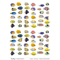 CrafTangles A4 Transfer It Sheets - Fishes