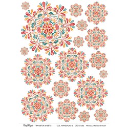 CrafTangles A4 Transfer It Sheets - Colorful Mandalas 8