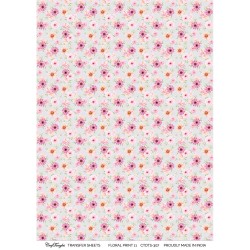 CrafTangles A4 Transfer It Sheets - Floral Print 11