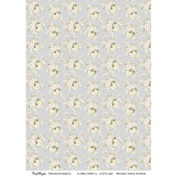 CrafTangles A4 Transfer It Sheets - Floral Print 9