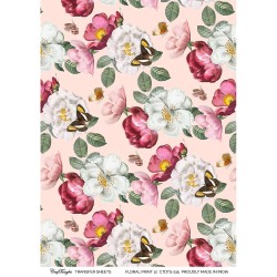 CrafTangles A4 Transfer It Sheets - Floral Print 12