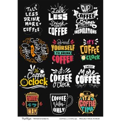 CrafTangles A4 Transfer It Sheets - Coffee 3