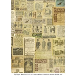 CrafTangles A4 Transfer It Sheets - Quotes - Vintage Advertisements 3