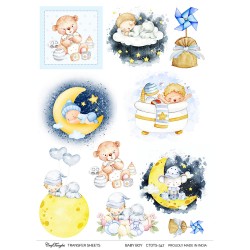 CrafTangles A4 Transfer It Sheets - Baby Boy